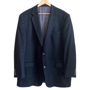 BLACK BROWN 1826 LORD & TAYLOR 100% Cashmere Black Men’s Blazer Suit Jacket 48L